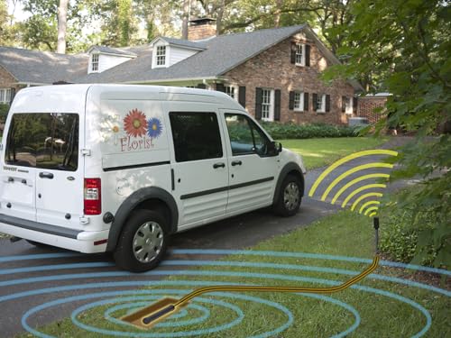 Mighty Mule FM231 Wireless Driveway Alarm – Electromagnetic Vehicle Detection, Indoor Receiver, 400 ft Range, Expandable, Battery Powered, Easy Installation, Driveway & Property Security System