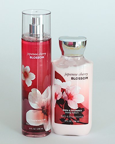 Bath and Body Works Japanese Cherry Blossom Gift Set of Body Lotion and Mist