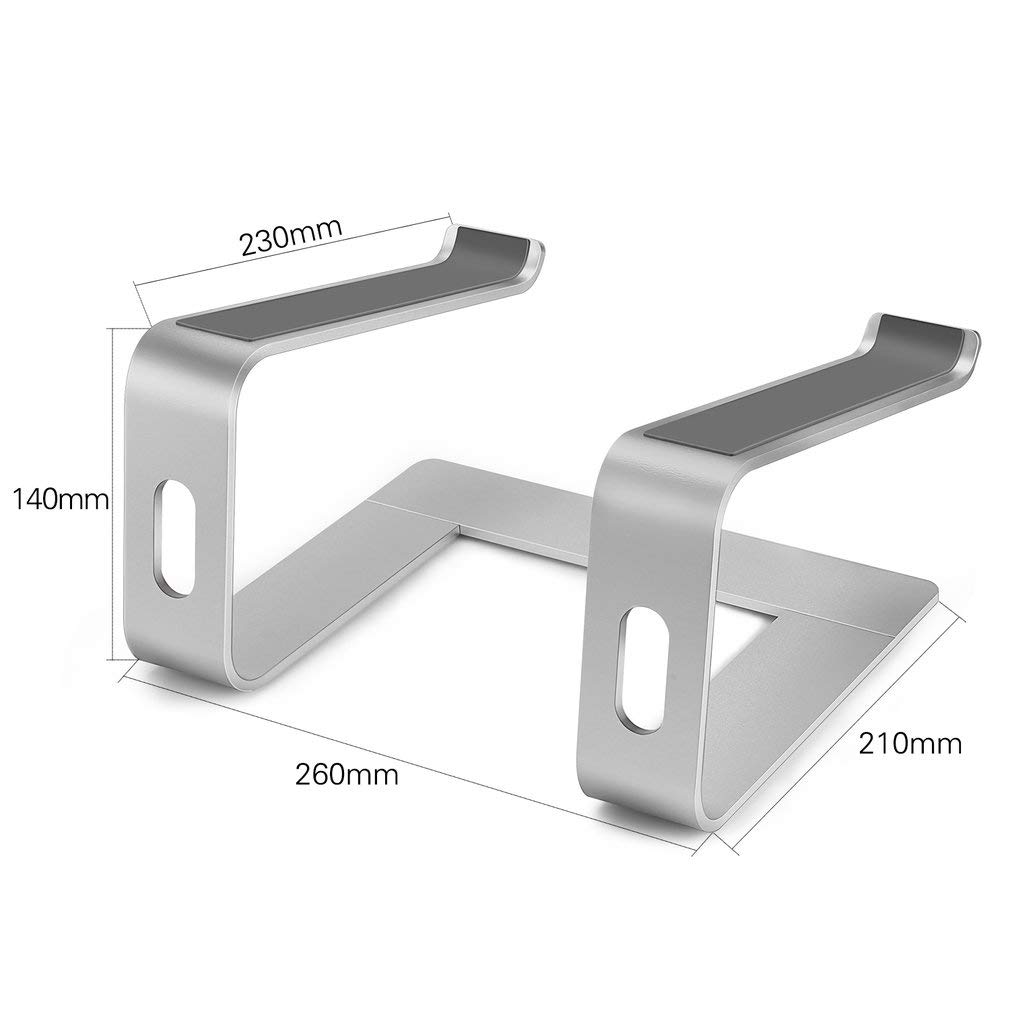 Soporte para Portátil, Soporte Ordenadores Portátiles, Soporte para Laptop para Aluminium, Bases de Portátiles para Notebook PC Laptop MacBook, Mesa para Ordenador para 11-17 Pulgadas