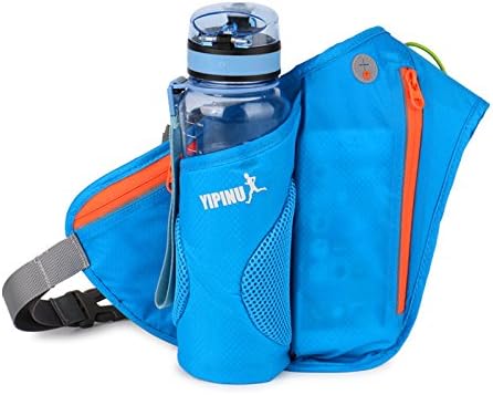 Running Belt with Water Bottle Holder SERDA Fitness Waterproof Bum Bag Cycling Water Bottle Waist Bag Jogging Belt Dog Walking Bag Perfect for Travel Holidays Camping Climbing Hiking Outdoor Sports Fit for iPhone 7 plus Galaxy S6,S7 Edge, includes Key Hook