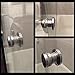 Alise Shower Glass Door Handle,Sliding Shower Doors Knob Pull Hardware Replacement Parts for Bathroom Glass Doors,Heavy Duty Solid SUS304 Stainless Steel Knobs,Brushed Nickel L1800