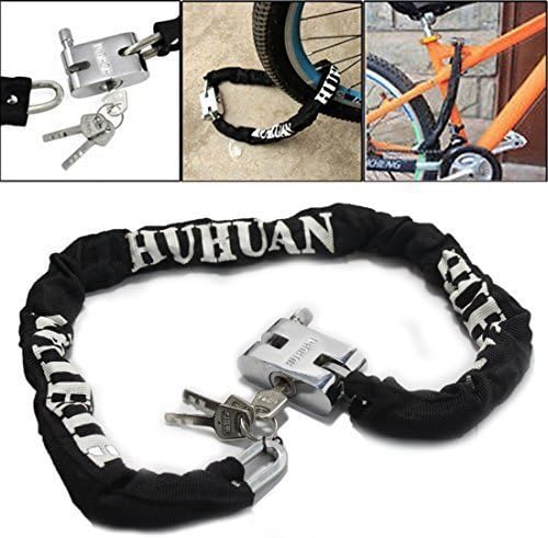 Pusheng Bike Bicycle Lock Anti-theft Alloy Steel Mountain Road Cycling Bike Chain Locks Bicycle Motorcycle Security Lock with Key