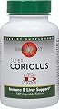 Mushroom Wisdom Super Coriolus Turkey Tail Mushroom with Maitake D Fraction -120 Tablets
