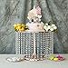 Efavormart Rose Gold Crystal Pendants Metal Chandelier Cake Stand Dessert Display Plate - 12
