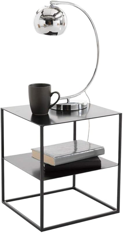 Ynn Table De Chevet En Fer Forge Chambre Table De Chevet Armoire De Rangement Armoire De Rangement En Verre Trempe Canape Table Basse Table Basse Couleur B Amazon Fr Cuisine Maison