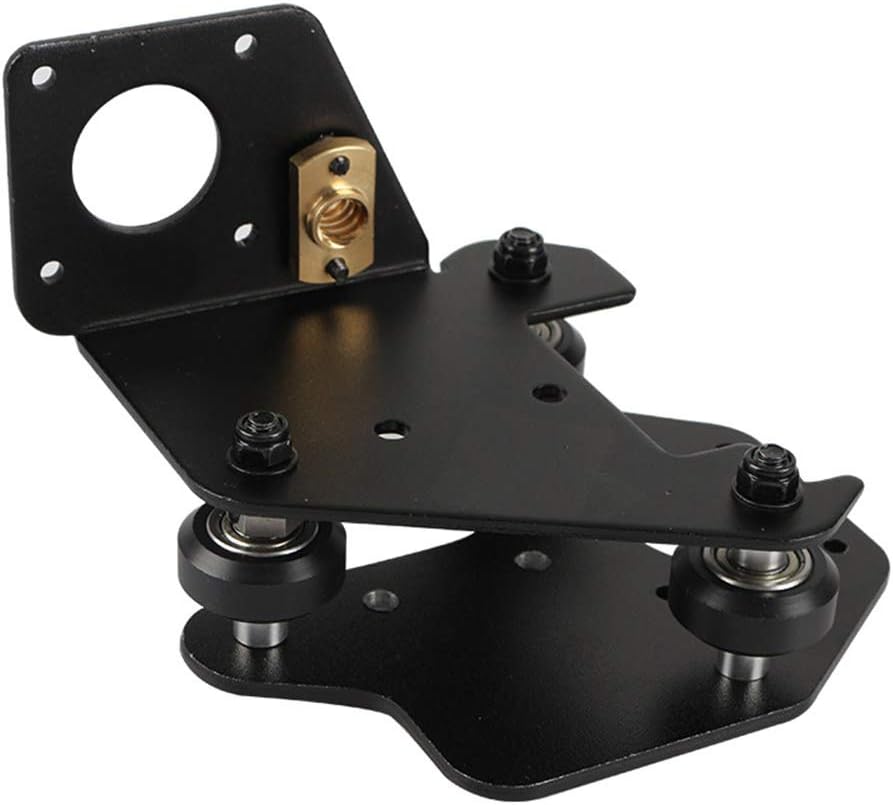 Yuhoo Motor Bracket Fixed Mount Plate Spare 3D Printer with Pulley Nut Home Office Replacement Parts Upgrade Left X Axis Aluminum Durable sy Install for Creality CR10 S4 S5: Home & Kitchen