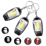 3 Packs LED Keychain Flashlight Mini Key Ring