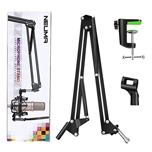 image for NEUMA Microphone Suspension Mic Stand Boom Scissor Arm Stand Microphon