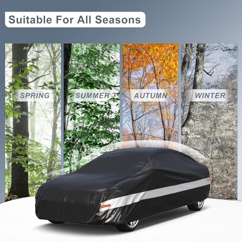 Holthly Exterior Car Cover for Porsche 911/993/992/991/997/996/993/964/930 (1966-2025), Car Cover 10 Layers of Protection, 100% Waterproof, Anti-Dust, Windproof, Rainproof.