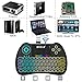 Mitid Wireless Mini Keyboard RGB Backlit 2.4G Remote with Mouse Touchpad Combos