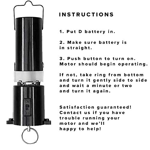 Disco Ball Motor with Switch Battery Powered Spinning (Double