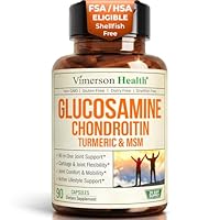 Glucosamine Chondroitin MSM – Joint Support Supplement for Women and Men with Glucosamine Sulfate 1500 mg, Chondroitin and MSM – for Cartilage, Joint Health and Flexibility – 90 Capsules