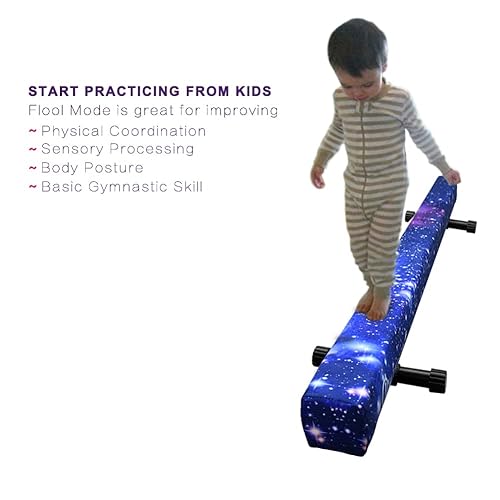 8FT Adjustable&Foldable Gymnastics Balance Beam,Home Gym Equipment,Easy Assem