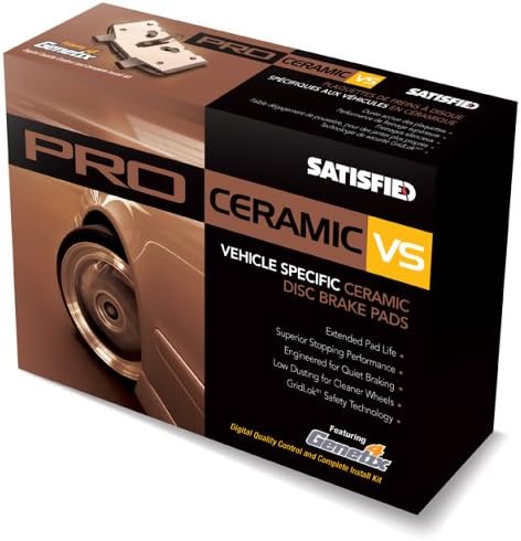 Satisfied Brake Products PR1035C Front Ceramic Pads