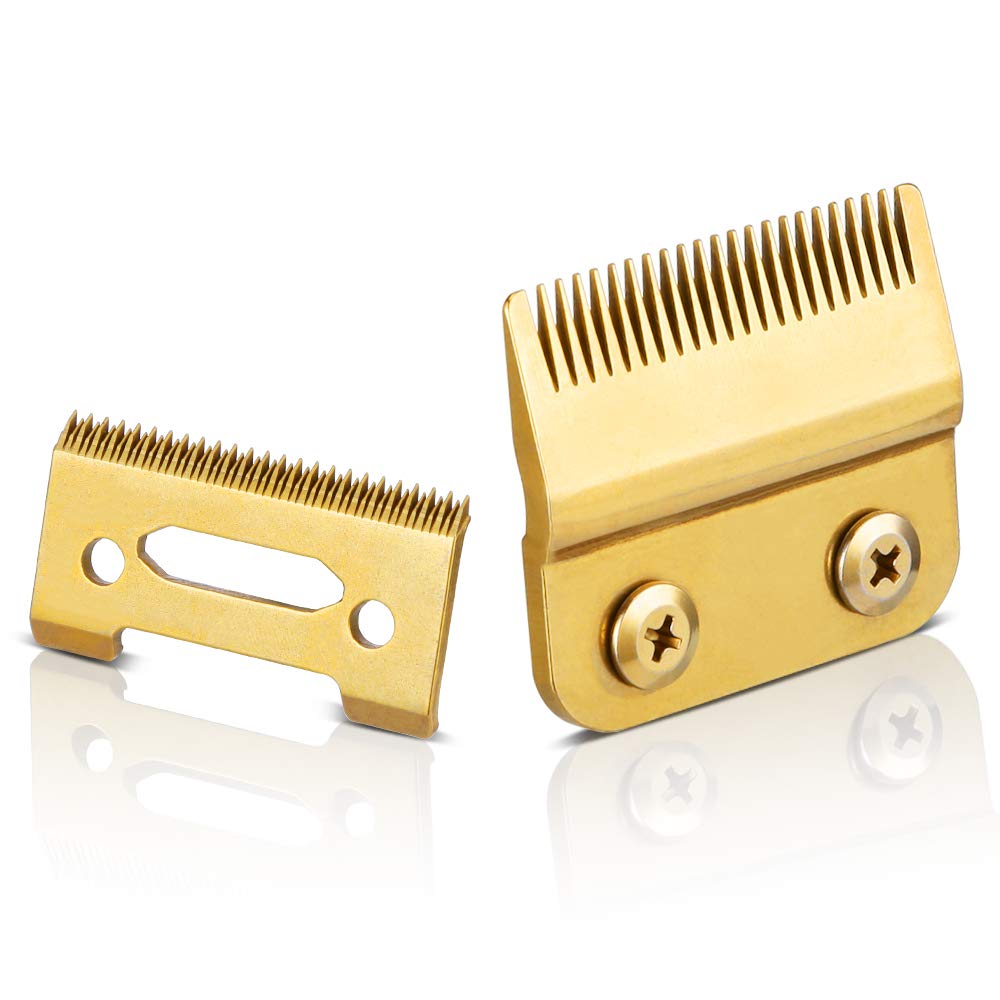 Professional Stagger-Tooth Trimmer Clipper Replacement Blades 2-Hole #2161 -Compatible with 5 Star Senior Cordless Wahl Magic Clip (Black): Beauty