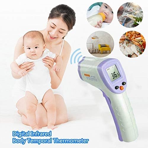 Nepdome Forehead Infrared Thermometer Temperature Instruments Electronic Digital Thermometer with LCD dispaly Soft Head Waterproof with Beeper Memory Accurate Fast Read Monitor Fever for Baby Adult