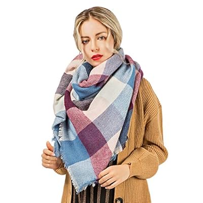 Women Scarf Winter Blanket Plaid Warm Soft Large Lattice Shawl Wrap Women Scarf Winter Blanket Plaid Warm Soft Large Lattice Shawl Wrap