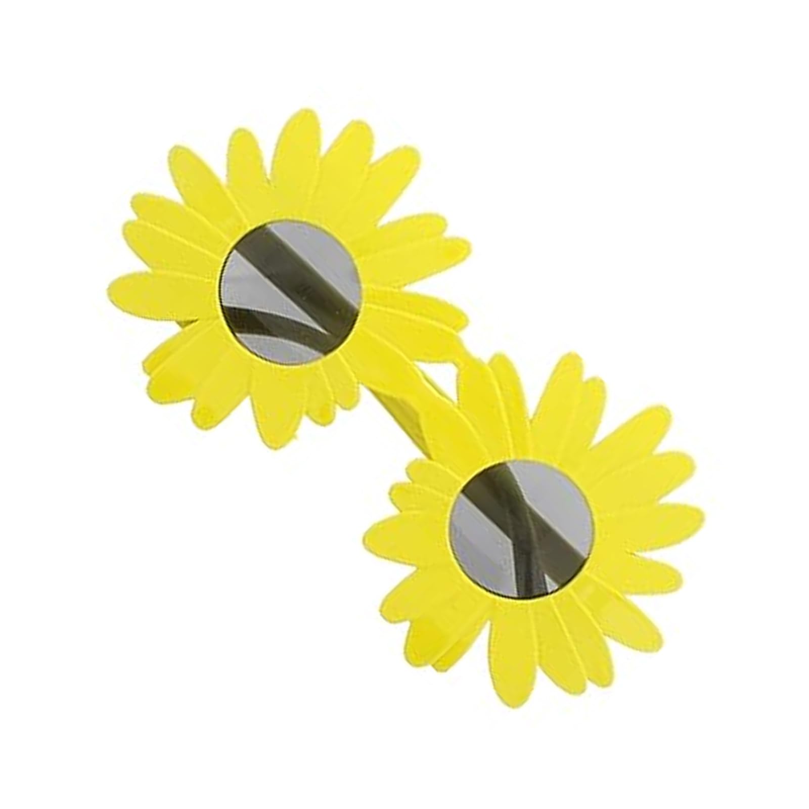 Fancy Dress Yellow Sunflower Glasses
