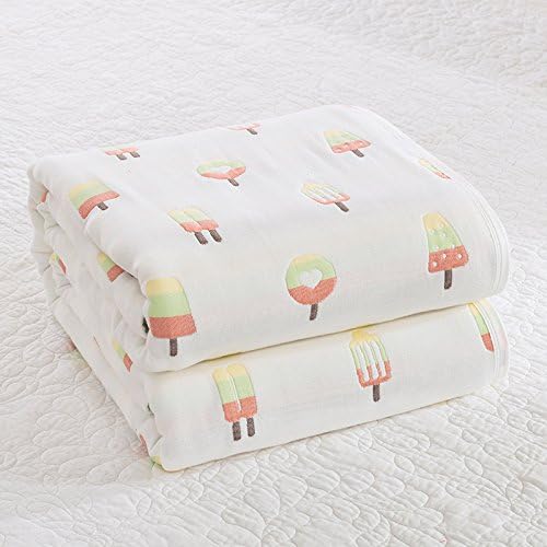 Cotton gauze sheets kindergarten baby cartoon baby pad,Yellow,150cmx200cm CWN