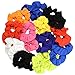 CoverYourHair Pony Holders - Scrunchies for Hair - Scrunchy Hair Ties Bulk (Bright Colors 24 Pack)