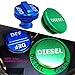 Diesel Fuel Cap for Dodge, Magnetic Ram Diesel Billet Aluminum Fuel Cap and DEF Cap Combo for 2013-2018 Dodge Ram Truck 1500 2500 3500 with New Easy Grip Design