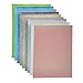 Faux Leather Glitter Canvas Sheets- 9 Pieces Assorted Colors A4 Size（8 X 12 Inch）Shiny Glitter Fabric Sheets for Bows, Earrings, Hair Accessories Making(9 Colors, Each Color One Sheet）