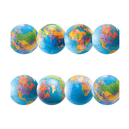 Hygloss Products Globes DieCut Bulletin Board Border Classroom