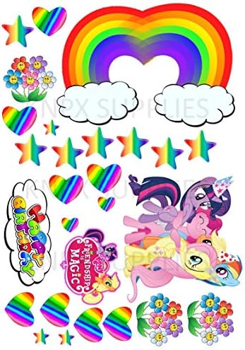 My Little Pony Edible Printed Cake Topper Scene for Cakes