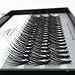 LASHVIEW individual lashes 0.10mm 20 Root 12mm Medium Length Soft Individual Cluster Eyelashes Fake Eyelashes Extension Handmade Grafting False Eyelashes Individual False Eyelashes Knot-free Natu