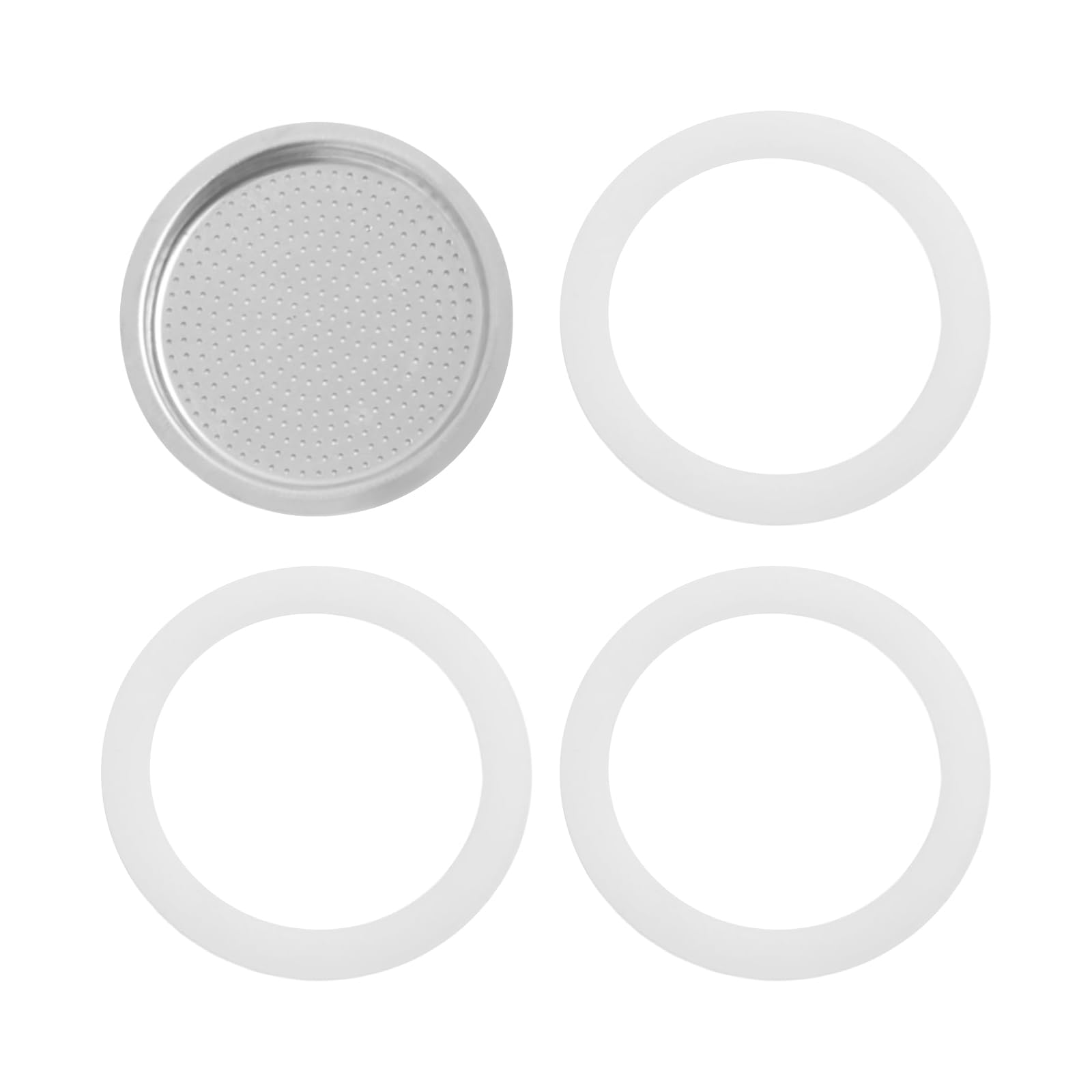 Photo 1 of 2/3/6/9/12 Cup Gasket & Filter For Stovetop Espresso Coffee Makers, Rubber Seal For Stove Top Coffee Maker Moka Pot, Silicone Gasket Seals, Espresso Machine Replacement Parts(9 cup)