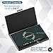 MaxGear Professional Metal Business Card Holder Pocket Business Card Case Slim Business Card Carrier Business Card Holders Wallet for Men & Women, 3.7 x 2.3 x 0.3 inches, Stainless Steel, Black