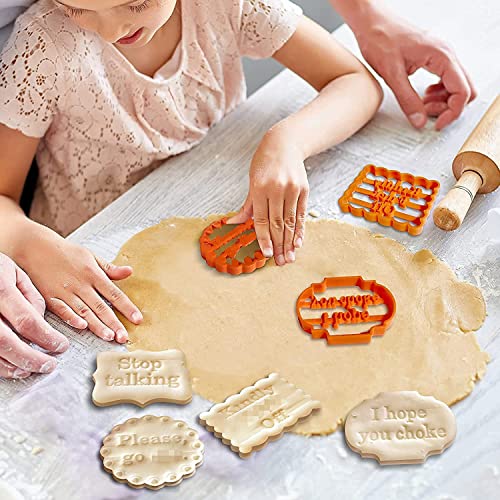 Cookie Molds with Good Wishes, Funny Cookie Cutters Adult,Funny Biscuit