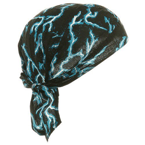 Biker Series Headgears-Blue_Lightning