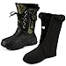 Men's Waterproof Rain Boot Mid Calf Winter Snow Warm Boots Garden Fishing Outdoor Shoes