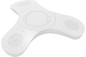 SVEMEI Bluetooth Conference Speaker with Microphone & Premium 360° Voice Pickup，USB-C Speakerphone Home Office for Zoom/Teams,Noise Cancelling Omnidirectional Conference Room Microphone and Speaker