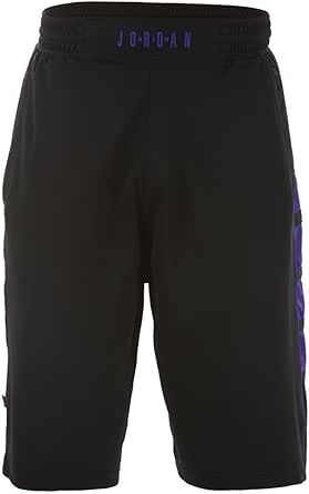black and purple jordan shorts