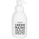 Compagnie de Provence Luxury Hand Cream - White Tea - 10 Fl Oz Glass Pump Bottle