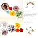 12Pcs Fiesta Paper Fans Decorations Set-Colorful Hanging Paper Fans for Mexican and Encanto Themed Birthday Party Decorations Summer Classroom Decor Day of The Dead Party Supplies