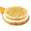 H&S Body Brush Back Scrubber Long Handle Bath Shower Brush Natural Bristles Dry Skin Exfoliating Cellulite Brush Bamboo…