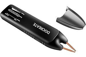 Vislone Battery Spot Welder, 11 Gear Spot Welder Automatic/Manual Detachable Welding Needles Built-in Temperature Detection System Suitable for Welding Nickel Sheets, Iron, Stainless Steel (2M Nickel)