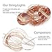 ATTAV LED Fairy Lights, USB Operated Starry String Lights Waterproof 33 Feet 100 LEDs Copper Wire Moon Lights for Bedroom, Christmas, Parties, Wedding, Centerpiece, Decoration, Teepee (Warm White)
