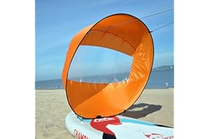 Diintor 42inch Wind Sail, Fold-able Downwind Sail for Kayaks, Canoes, Inflatable Boats, Paddle Board