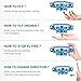 Flying Toys, Hand Operated Drones Gift for Kids, Men, Women - Hands Free Mini Drone Stress Reliever Toys with 360° Rotating and Shinning LED Lights for Boys and Girls Toys， Blue