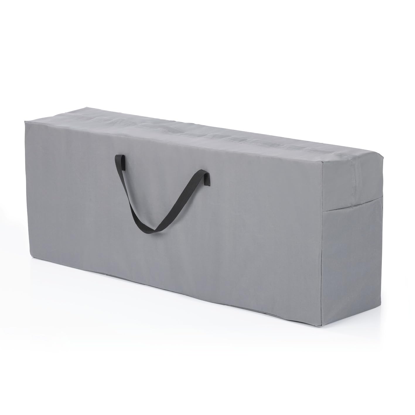 Hoberg Cushion Bag, Storage Bag for Garden Cushions, Cushions and Cushions, Tear-Resistant Protective Cover with Carry Handles, Made of Grey 600D Oxford Polyester, Weatherproof and UV-Resistant, 130 x