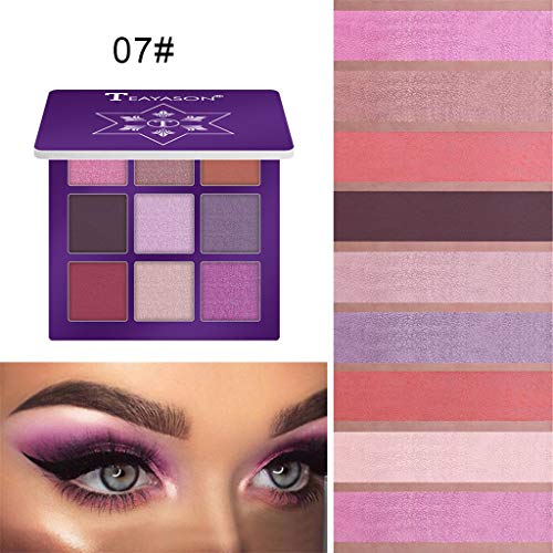 VICCKI Cosmetic Matte Eyeshadow Cream Makeup Palette Shimmer Set 9 Colors Eyeshadow