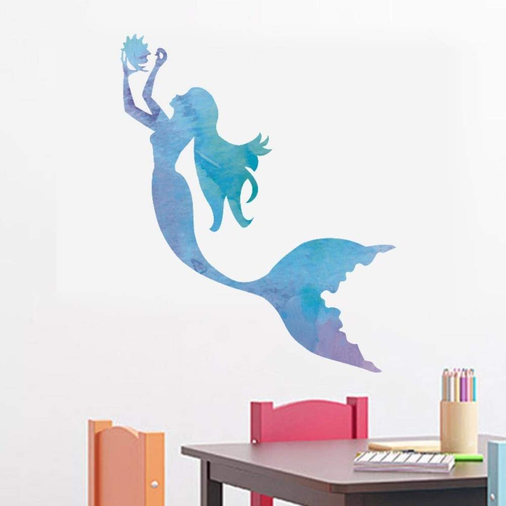 Dadasite Blue Mermaid Lift Shell Wallpaper To Children S