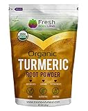Fresh Body Mind Organic Turmeric Root Powder 16oz w/ Anti-Aging Antioxidants & Curcumin - Perfect for Smoothies, Cooking & Golden Milk - Vegan Anti Inflammatory Superfood- Gluten & GMO Free