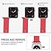 BMBEAR Compatible Apple Watch Band 38mm 42mm Soft Silicone Replacement iWatch Strap for Apple Watch Series 3 Series 2 Series 1