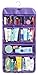WODISON Foldable Clear Hanging Travel Toiletry Bag Cosmetic Organiser Storage, Purple, One Size