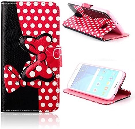 Note 5 Case Samsung Galaxy Note 5 Kickstand Case,Tribe-Tiger Minnie Mickey Series Premium Leather[Card Slot][Flip][Stand][Wallet]Cover Case for Samsung Galaxy Note 5(Black/Pink)